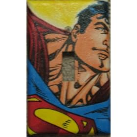 Single Superman switchplate cover
