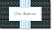 Blue Stripes With Polka Dots Calling Cards