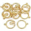 Hook & Eye Fold Over Clasp Gold Plated 21mm Approx 6