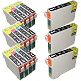 15 Inks (6x T0711 3x T0712 3x T0713 3x T0714) Multipack T0715 Compatible Ink Cartridges for Epson Stylus B40w BX300f BX310fn BX510 BX600fw BX610fw S20 S21 SX100 SX105 SX110 SX115 SX200 SX205 SX210 SX215 SX218 SX400 SX405 SX410 SX415 SX510w SX515w SX600fw