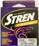 Stren Original 25 lb. Premium Fishing Line - Hi-Vis Gold 100 yards