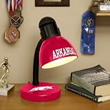 ARKANSAS RAZORBACKS Team Logo DESK LAMP (14.5 Tall x 6 Wide) with High Gloss Baked-Enamel Finish