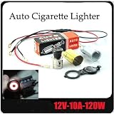 12V Car Motorcycle Cigarette Lighter&Charger Socket Set 