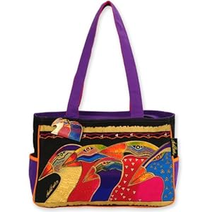 Laurel Burch Medium Tote, Sky Spirits