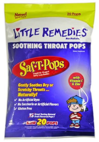 Best Price Little Remedies Soothing Throat Pops, 20 Count Package (Pack of 4)