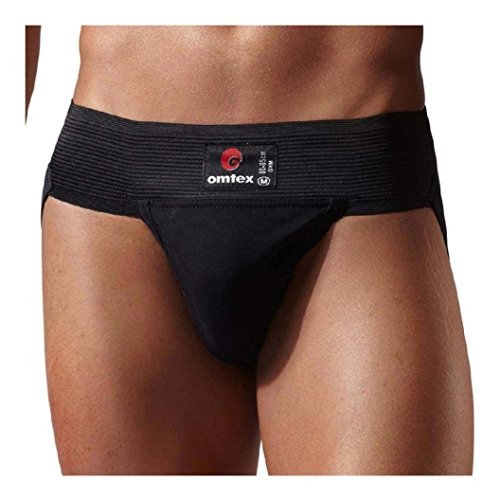 Omtex Gym Jockstrap Cotton Supporter with Cup Pocket for Mens Pack of 2