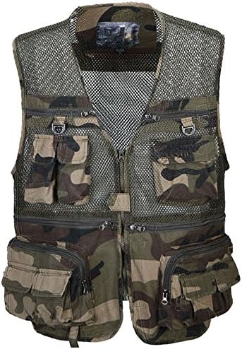 Firstvest Men's Plus Size Mesh Fly Fishing and Photographer Vest Waistcoat