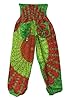Harem Pants Mandala Print Lime Green Color Hippy Pocket Loose Yoga Pants