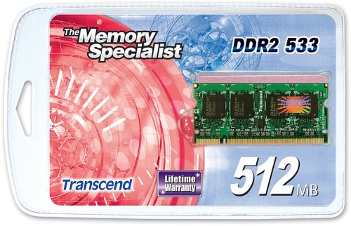 Transcend TS533N2-512 Arbeitsspeicher 512MB 200pin DDR2 533 SO-DIMM CL 4 - TS