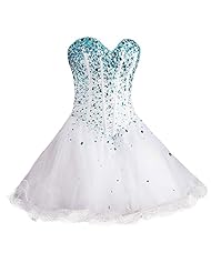 Strapless 2015 Short Sweetheart Tulle Homecoming Dress 