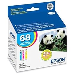 Epson 68 Series DURABrite High Capacity Color Multipack (T068520)