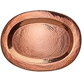 Sertodo Thessaly Platter, 16 inch x 11 inch Oval, Hammered Copper