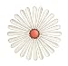 Foreside Boho Wall Flower, Large, White