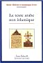 Le texte arabe non islamique