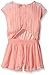 Limited Too Girls' Crinkle Crepe Gauze with Lurex and Mesh Trim Romper