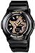 Casio Women's BGA103B-1B Black Resin Quartz Watch with Black Dial