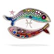 Dreamy Pisces the Fish Zodiac Pin #0912