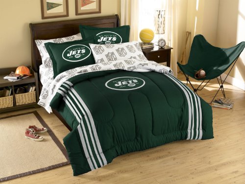 New York Jets Applique Full-Twin Comforter Set with Shams