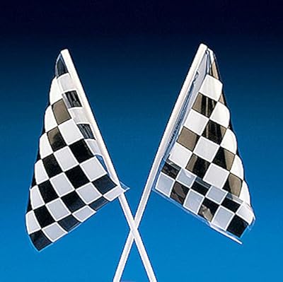 24 Checkered Flags Finish Line Car Racing Nascar Race Party Favors