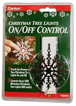 Good Tidings 0190007 Snowflake Christmas Tree Ornament On/Off Christmas Light Controller