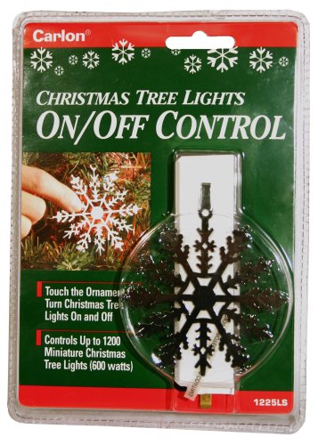 Good Tidings 0190007 Snowflake Christmas Tree Ornament On/Off Christmas Light Controller