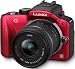Panasonic Lumix DMC-G3KEG-R Systemkamera (16 Megapixel, 7,5 cm (3 Zoll) Touchscreen, elek. Sucher) Geh�use rot inkl. Lumix G Vario 14-42mm Objektiv