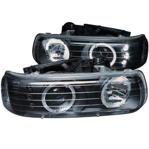 AnzoUSA 111189 Black Projector Halo Headlight - (Sold in Pairs) On Sale