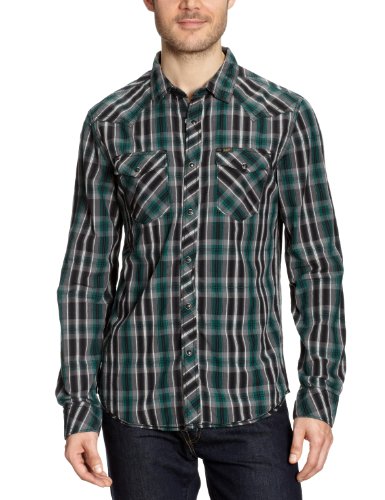 Lee Herren Hemden/ Freizeit , kariert REGULAR WESTERN - L872YL84, Gr. 44/46 (S), Gr&uuml;n (GRE Preisvergleich