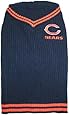 Pets First NFL Chicago Bears V-Neck Dog Sweater,Small