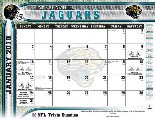 2011 Jacksonville Jaguars - Blotter Calendar