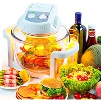 Secura Halogen Infrared Turbo Convection Countertop Oven MINI, extender Ring;tong;cook Racks CO-05MH