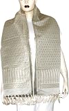Womens Scarves Brocade Silk Rectangular 22 x 72