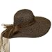 51MimJShpLL. AA75  Ribbon Band ML Wide Brim Straw Hat   Brown W35S25D