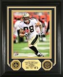 Jeremy Shockey Framed New Orleans Saints 8x10 Photo Mint with 2 24KT Gold Coins