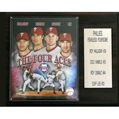 MLB Philadelphia Phillies Halladay/Lee/Oswalt/Hamels Player Plaque