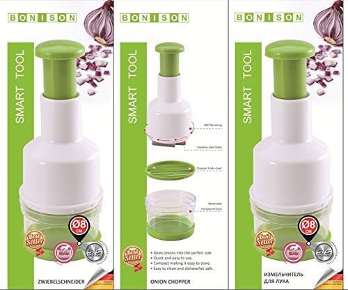 Must Have Multifunctional Compact Handheld Onion ,carrot ,cucumber Choper, Garlic Squeezer, Ginger Slicer, Pepper Cut, Herbs Chop, Cutting Edge Food Chopper