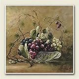 AbsorbaStone Coaster set~ Grapevine Breeze ~4 Tile Drink Coasters ~ code 024