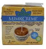 MimicCreme Cream Substitute, Unsweetened Original Almond & Cashew Cream for Coffee, 16-Ounce Aseptic Boxes (Pack of 6)