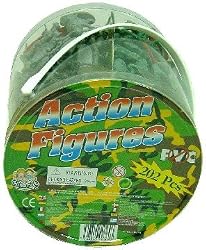 Action figures 202 pieces with American, British, German & Japanese (WII) model 522