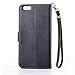 iPhone 5C,iPhone 5C leather Case,Wallet iPhone 5C Case,Case Cover for iPhone 5C,Canica [Magnetic] Wallet [PU Leather Case] Flip [Stand] Flap Closure Protective Cover iPhone 5C Black
