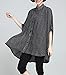 ELLAZHU Women Loose Black&White Stripe Bat-wings Blouse GA276