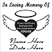 IN LOVING MEMORY OF FOREVER decal sticker PERSONALIZED CUSTOM you choose the NAME and DATE and COLOR