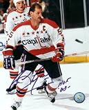 Rod Langway Autographed/Hand Signed Washington Capitals 8x10 Photo (White Jersey)