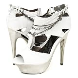 Fahrenheit Hucci11 Platform Pumps White