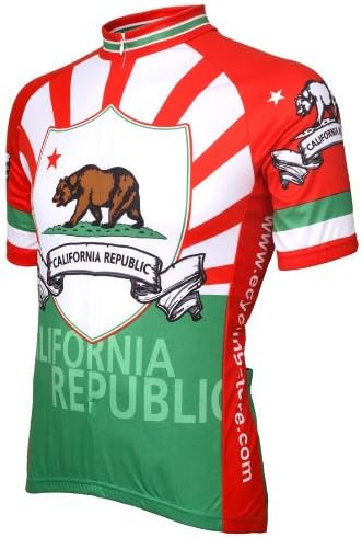 California Flag Mens Cycling Jersey