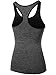 Neleus Women's 3 Pack Yoga Compression Tank Top,8007,Grey,Green,Blue,US M,EU L