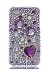 Premium Bling Luxurious Design Diamond Crystal Snap-on Case for Apple iPhone 4S, iPhone4, Large Purp