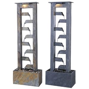 Kenroy Home Grey Slate Aqueduct Grey Floor Fountain by Kenroy Home