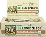 Amazing Grass Organic Chocolate Green SuperFood Whole Food Energy Bar, 12-Count Box
