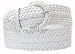 Ladies Brand New Wide White 3" Braided Belt